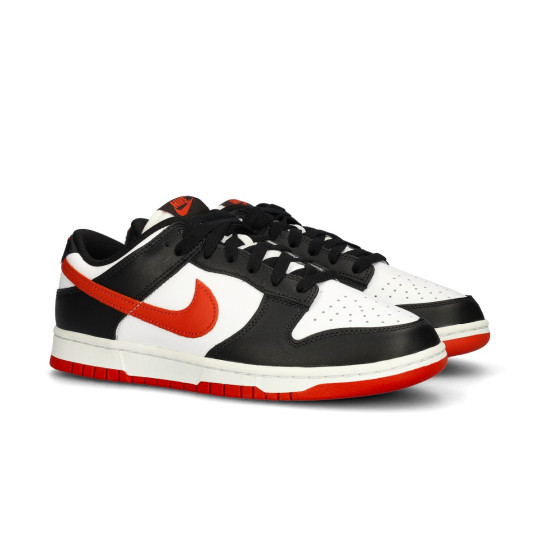 Trainers Nike Dunk Low Retro White-Dragon Red-Black Basketball