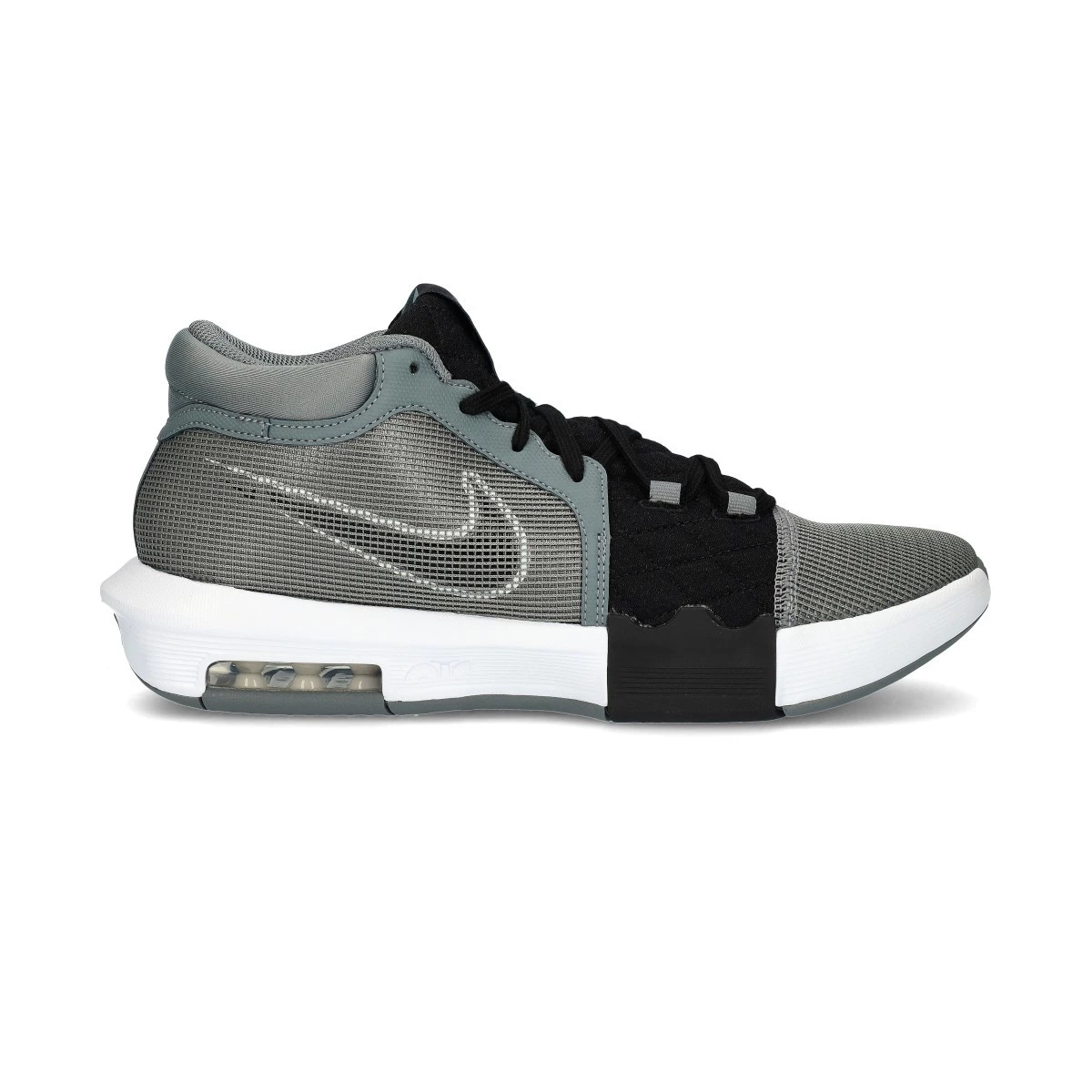 Basketballschuhe Nike Lebron Witness 8 Cooles Grau WeiB Schwarz Basketball Emotion