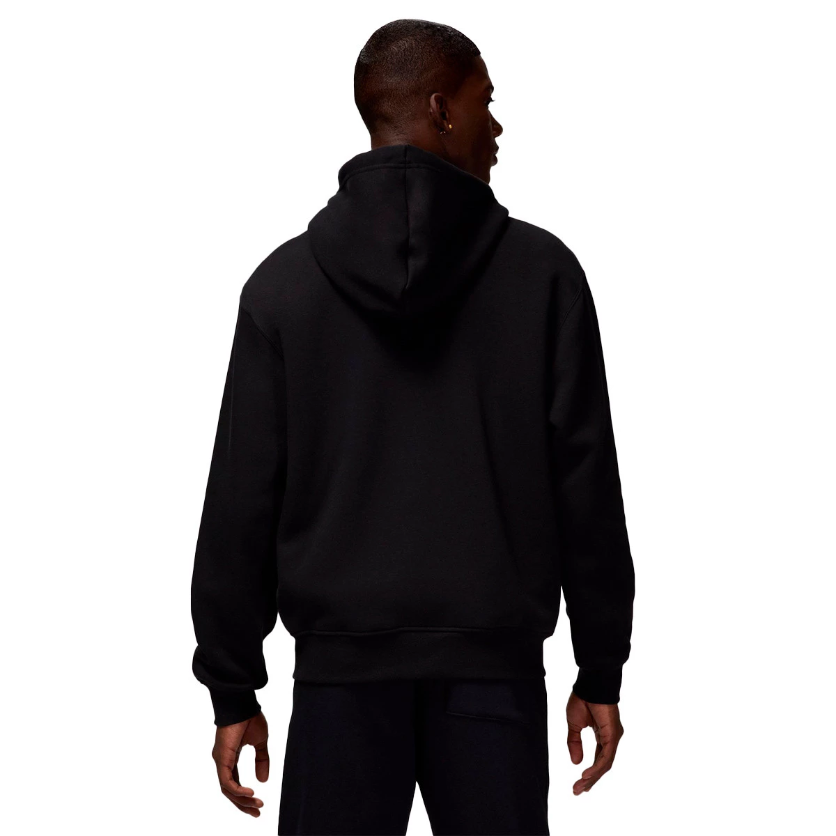 Felpa Jordan Brooklyn Fleece Con Zip Nero Bianco Basketball Emotion