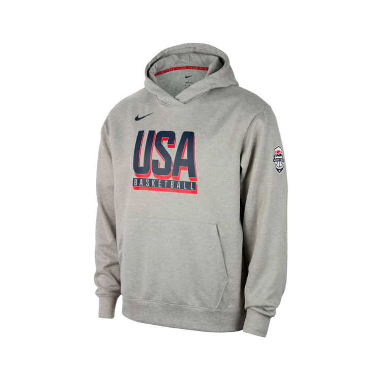 Sweatshirt Nike Kids USA Basketball Training 2024 Dk Grey Heather