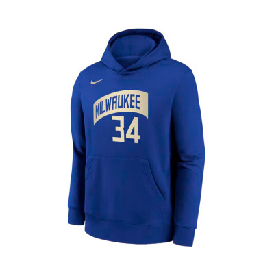 Sudadera Milwaukee Bucks Club City Edition - Giannis Antetokounmpo Niño