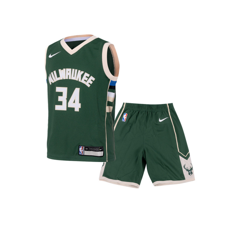 Nike Kids Milwaukee Bucks Icon Replica Giannis Antetokounmpo Kit