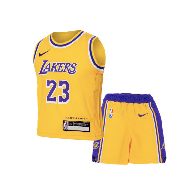 Conjunto Los Angeles Lakers Icon Replica - Lebron James Criança