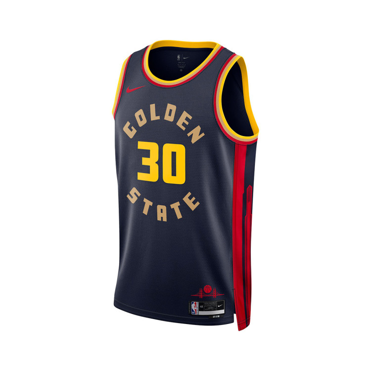 Jersey Nike Golden State Warriors Stephen Curry City Edition 2024 2025 College Navy Basketball Emotion