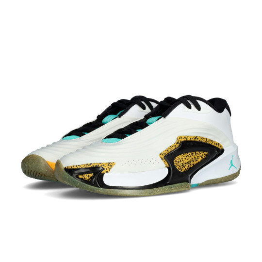 Basketball Shoes Jordan Luka Safari White-Hyper Jade-Laser