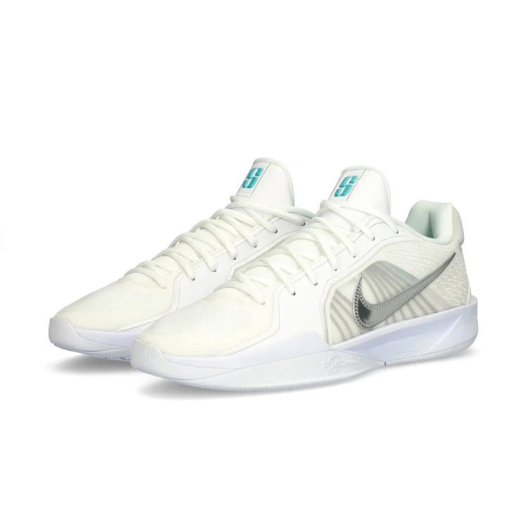 Basketball Shoes Nike Womens Sabrina 2 White Noise White Metallic Silver Summit White Basketball Emotion
