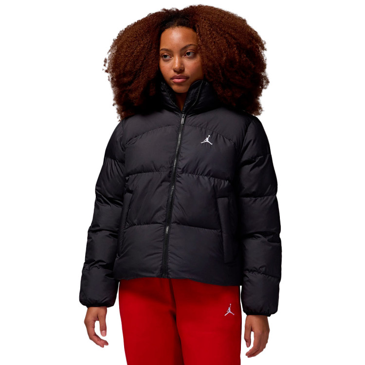 Coat Jordan Women's Puffer Black-White - Basketball Emotion