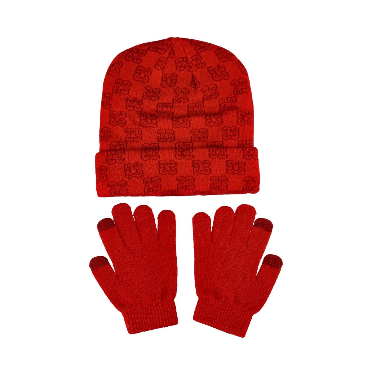 Beanie Jordan Jan Monogram Beanie Set Nino Gym Red Basketball Emotion