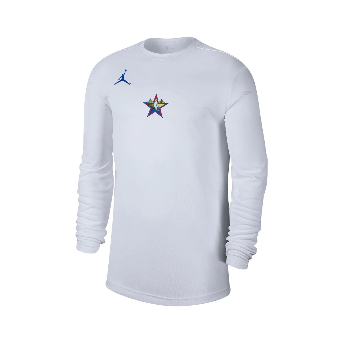 T-Shirt Jordan NBA All-Star Weekend 2025 Long Sleeve White