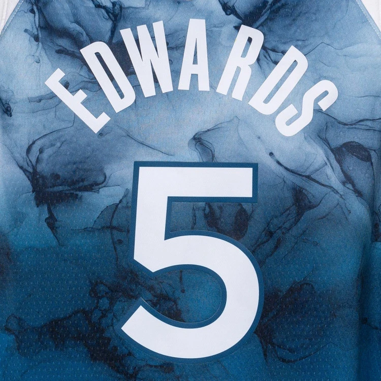 camiseta-nike-minnesota-timberwolves-anthony-edwards-city-edition-2023-2024-nino-white-blue-3