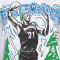 Camiseta Mitchell & Ness Chalked Up Minnesotta Timberwolves
