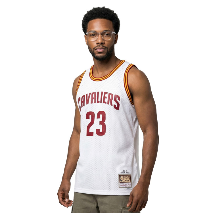 Maillot LeBron James Cavaliers Taille 44 - Mitchell & Ness, Saison 2015-16, Bordeaux, Authentique NBA