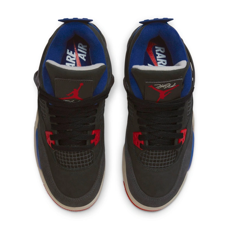 zapatilla-jordan-air-jordan-4-retro-rare-air-nino-black-fire-red-deep-royal-blue-5