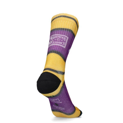 Los Angeles Lakers Mini Ball Hardwood Classics Socks