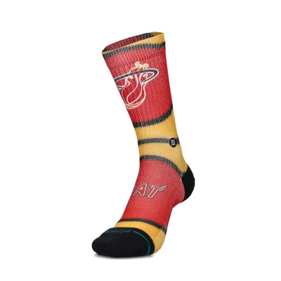 Miami Heat Mini Ball Hardwood Classics Socks