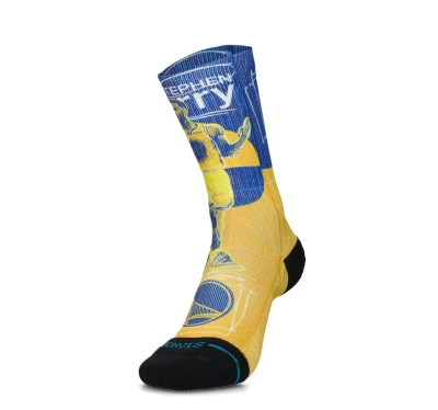 Pasted Stephen Curry Golden State Warriors Socks