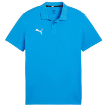 teamGOAL Cotton EQPCBE Polo shirt Ignite Blue-White