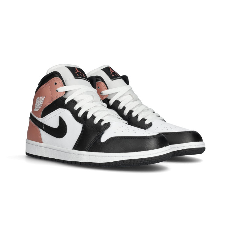 Trainers Jordan Air Jordan Mid White-Black-Rust Pink