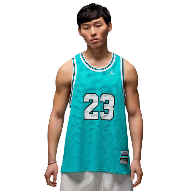 T-Shirt Jordan Essential Summer Jersey Washed Teal-White