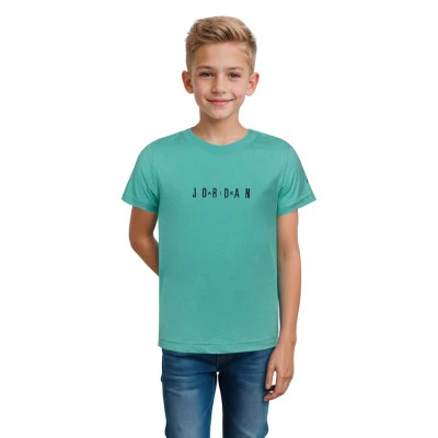 Camiseta Wordmark Emb Crew Preescolar