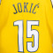 Camiseta Mitchell & Ness NBA Yellow Jersey Nuggets 2017 Nikola Jokic