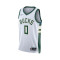 Nike Milwaukee Bucks Association Edition Swingman Damian Lillard T-Shirt