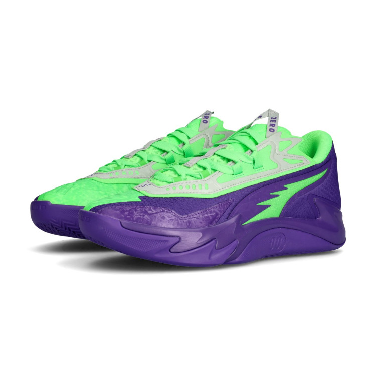 値下げ可能PUMA ZEROS II バスケットシューズ グリーン/パープル zapatillas-puma-scoot-zeros-2-