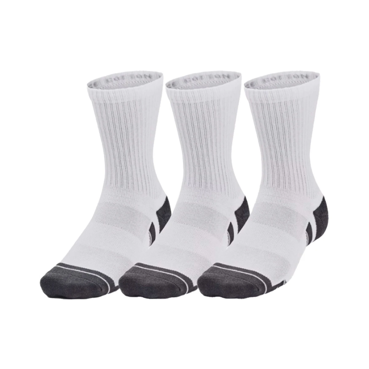 Socks Under Armour Performance 3 Pares White Basketball Emotion