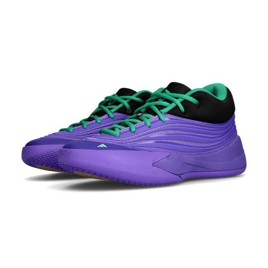 Basketball Shoes adidas Dame X Night Purple-Core Black-Court Green