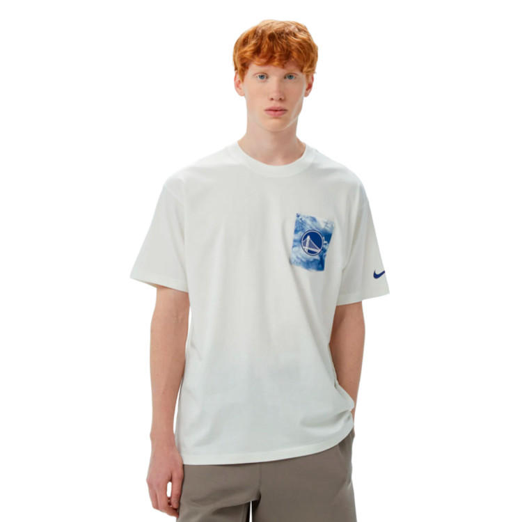 T-Shirt Nike Golden State Warriors Courtside Max90 Pocket Sail