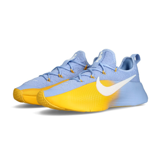 yellow and blue lebrons