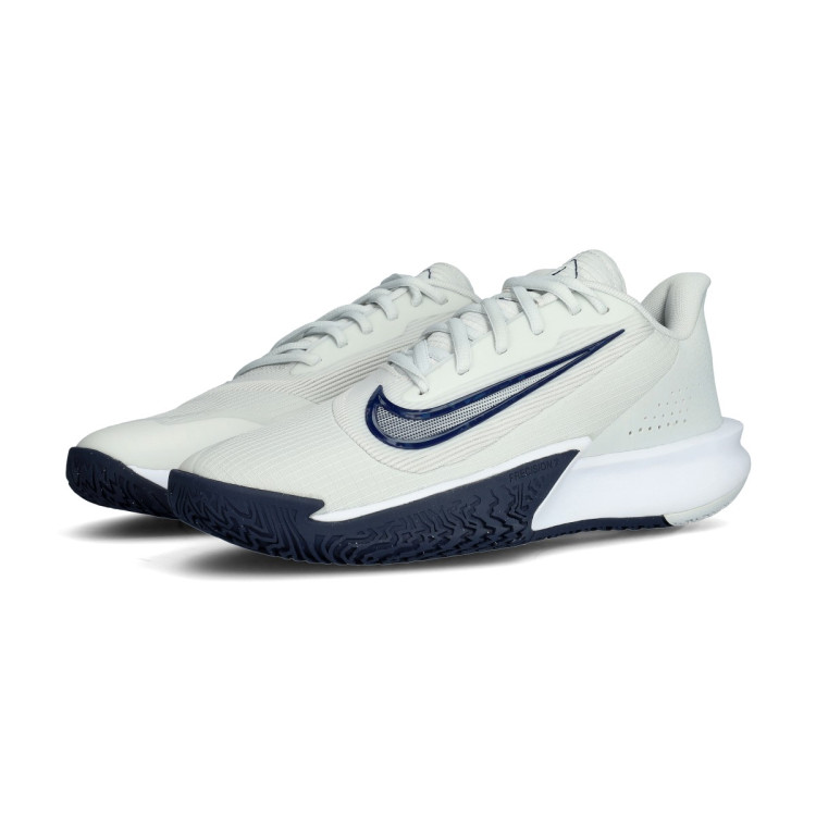 Basketball Shoes Nike Precision 7 Photon Dust-Midnight Navy-White