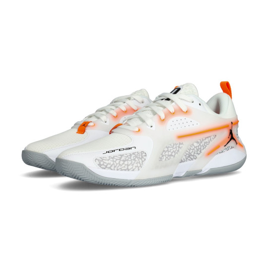 Basketball Shoes Jordan Heir Series White-Black-Total Orange-Wolf