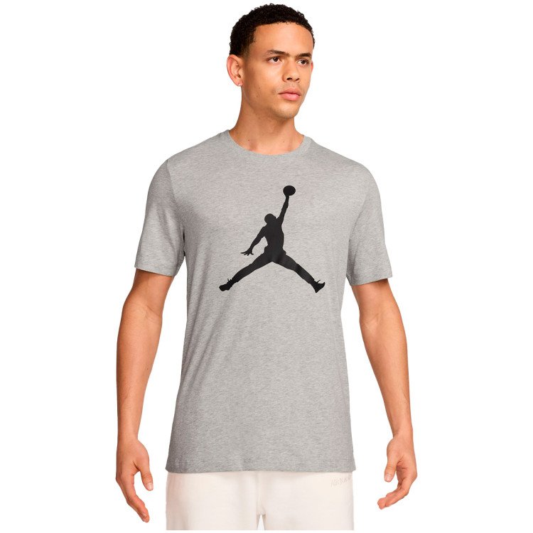 T-Shirt Jordan Jumpman Grey Heather-Black-Black - Basketball Emotion