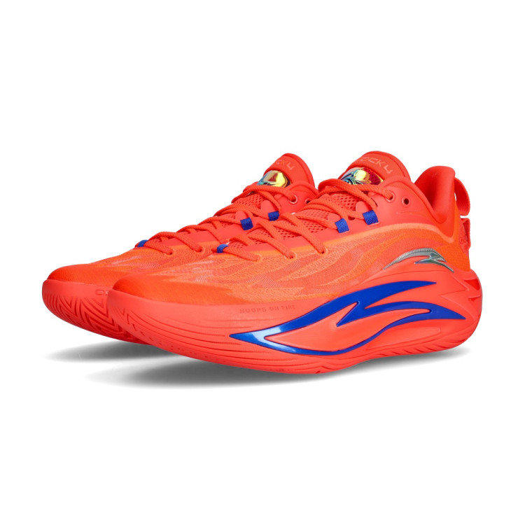 Sapatilhas Anta Shock Wave 7.0 Neon Red - Basketball Emotion