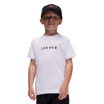 Camiseta Wordmark Emb Crew Preescolar