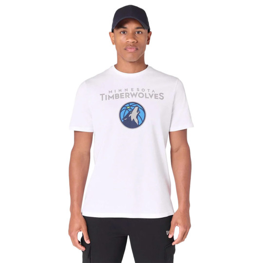 T-Shirt New Era NBA Minnesota Timberwolves White T-Shirt New Era NBA Minnesota Timberwolves White