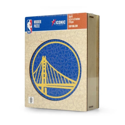 Rompecabezas De Madera Golden State Warriors Logo Tamaño M (270 Piezas)