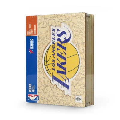 Rompecabezas De Madera Los Angeles Lakers Logo Tamaño S (150 Piezas)