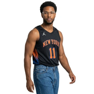 Camiseta New York Knicks Swingman Statement Edition Jalen Brunson Black