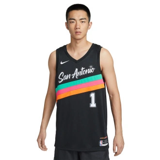 Camiseta San Antonio Spurs Swingman City Edition Victor Wembanyama Black