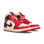 Air Jordan 1 Mid Mujer-Sail-Dark Team Red-Mystic Hibiscus