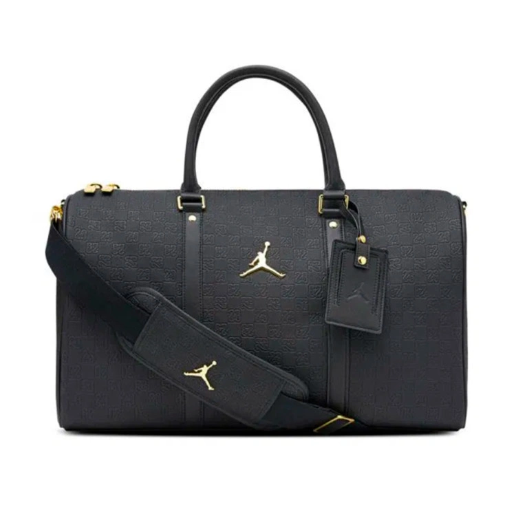 Sports Bag Jordan Monogram Duffle Bag Black-Gold - Basketball Emotion