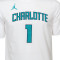Camiseta Jordan Charlotte Hornets Essential Association Edition LaMelo Ball Niño