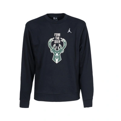 Sudadera Milwaukee Bucks Jumpman Crew Courtside Statement Niño