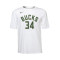 Camiseta Nike Milwaukee Bucks Essential Association Edition Giannis Antetokounmpo Niño