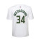 Camiseta Nike Milwaukee Bucks Essential Association Edition Giannis Antetokounmpo Niño