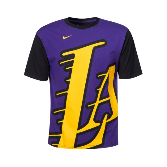 LAKERS ゲームシャツ NIKE T-Shirt Nike Los Angeles Lakers Courtside City Edition Max90 Kids