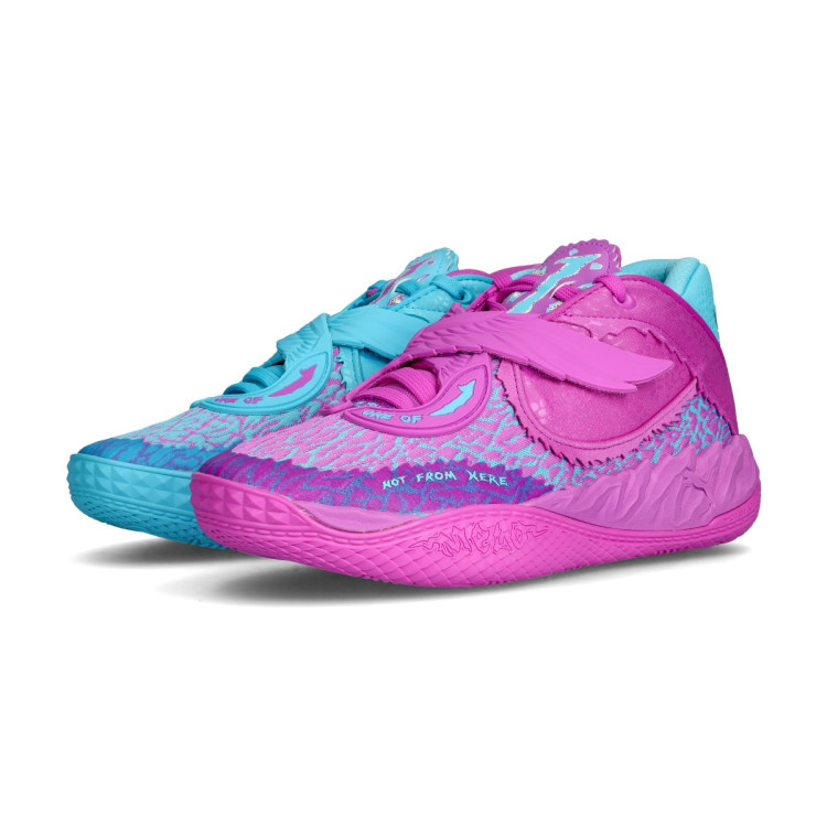 Puma LaMelo Ball Men’s Sneakers Size 7 Hornets Basketball Shoes Purple Aqua PUMA Lamelo Ball MB.02  main image 2
