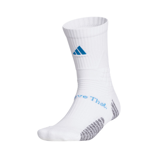 Socks adidas Anthony Edwards White-Lucid Ray Blue - Basketball Emotion